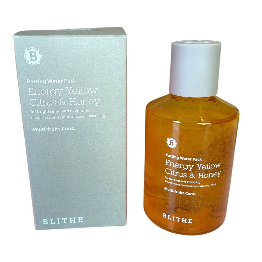 BLITHE Patting Splash Mask Energy Yellow Citrus & Honey Brightening‎ 150ml